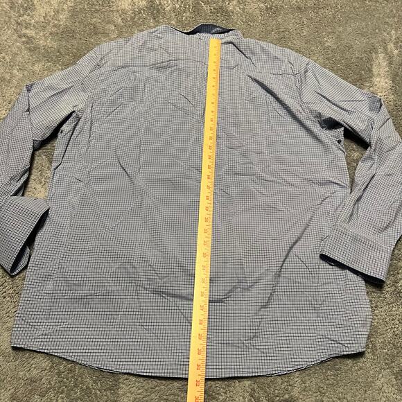 Southern Tide Shirt Mens XXL Blue Plaid Performance Stretch Button Charleston - Picture 6 of 7